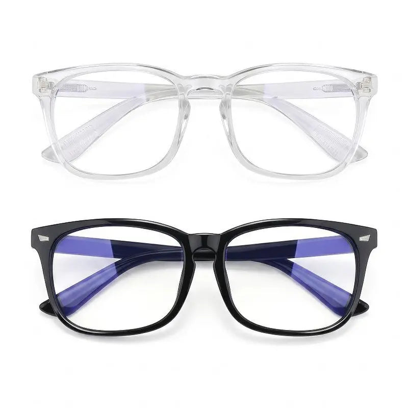 Blue Light Blocking Sports Eyewear - 1.61 Index Lenses, Anti-Eyestrain, Anti-Glare, UV Protection, Impact Resistant, Flexible PC Minimalist Lightweight Frame for Screen Time, Office Use, Allday Wear
