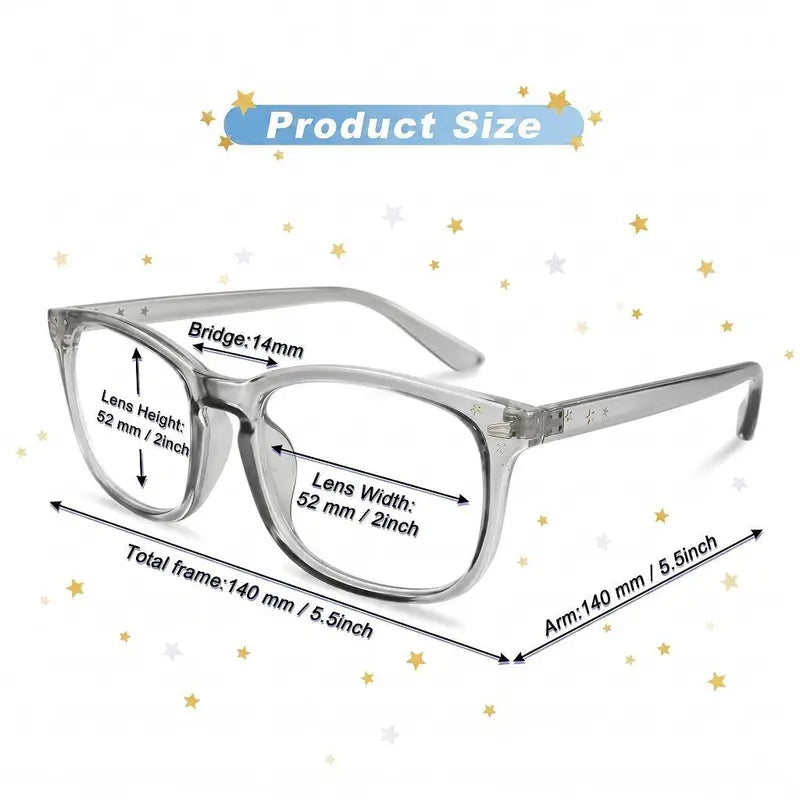 Blue Light Blocking Sports Eyewear - 1.61 Index Lenses, Anti-Eyestrain, Anti-Glare, UV Protection, Impact Resistant, Flexible PC Minimalist Lightweight Frame for Screen Time, Office Use, Allday Wear