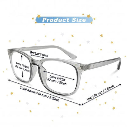Blue Light Blocking Sports Eyewear - 1.61 Index Lenses, Anti-Eyestrain, Anti-Glare, UV Protection, Impact Resistant, Flexible PC Minimalist Lightweight Frame for Screen Time, Office Use, Allday Wear