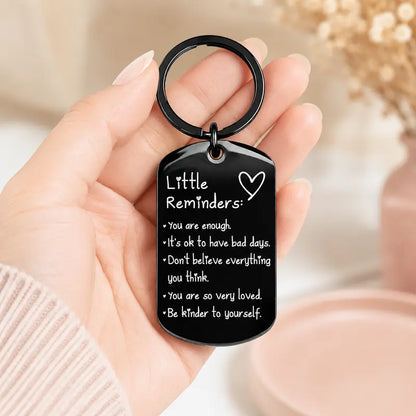 Women'S Minimalist Lightweight "You Are Enough" Slogan Keychain - Unisex Fashion Accessory, Daily Wear Item, Womens Gifts for Friends