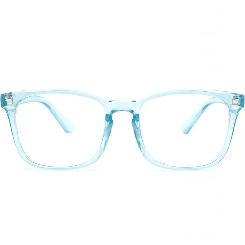 Blue Light Blocking Sports Eyewear - 1.61 Index Lenses, Anti-Eyestrain, Anti-Glare, UV Protection, Impact Resistant, Flexible PC Minimalist Lightweight Frame for Screen Time, Office Use, Allday Wear